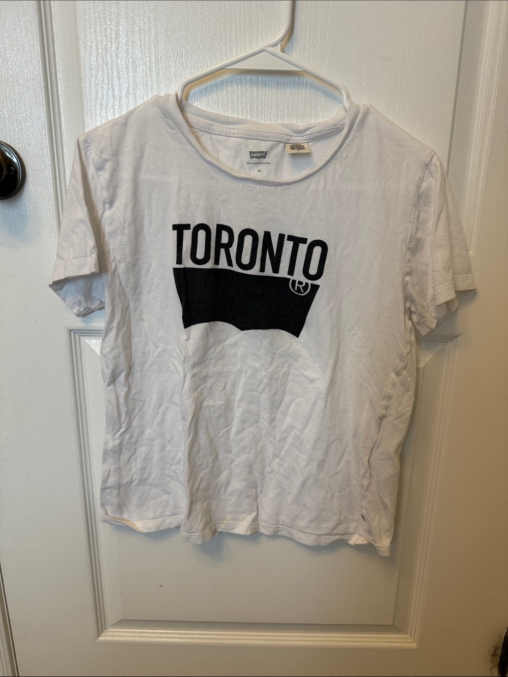 Levi's White Graphic 'Toronto' Short Sleeve Tee